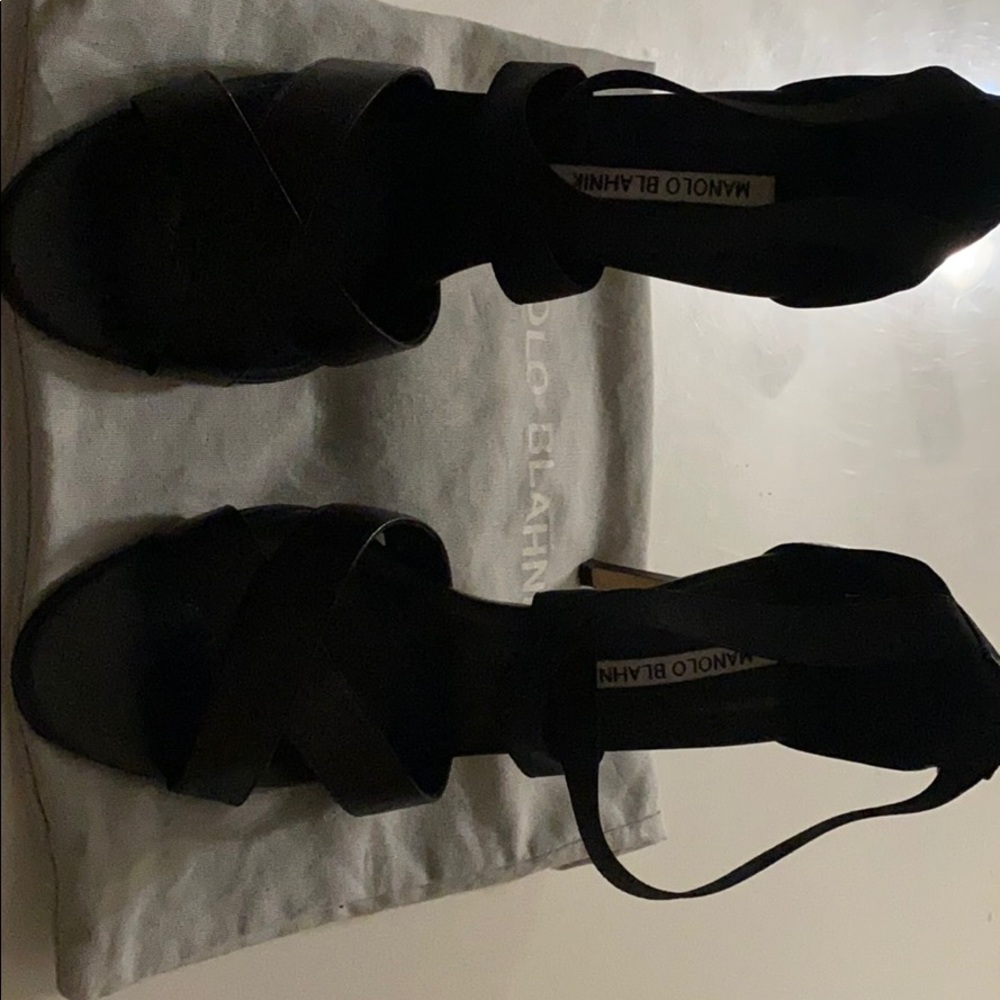 Manolo Blahnik Open toe strappy sandals